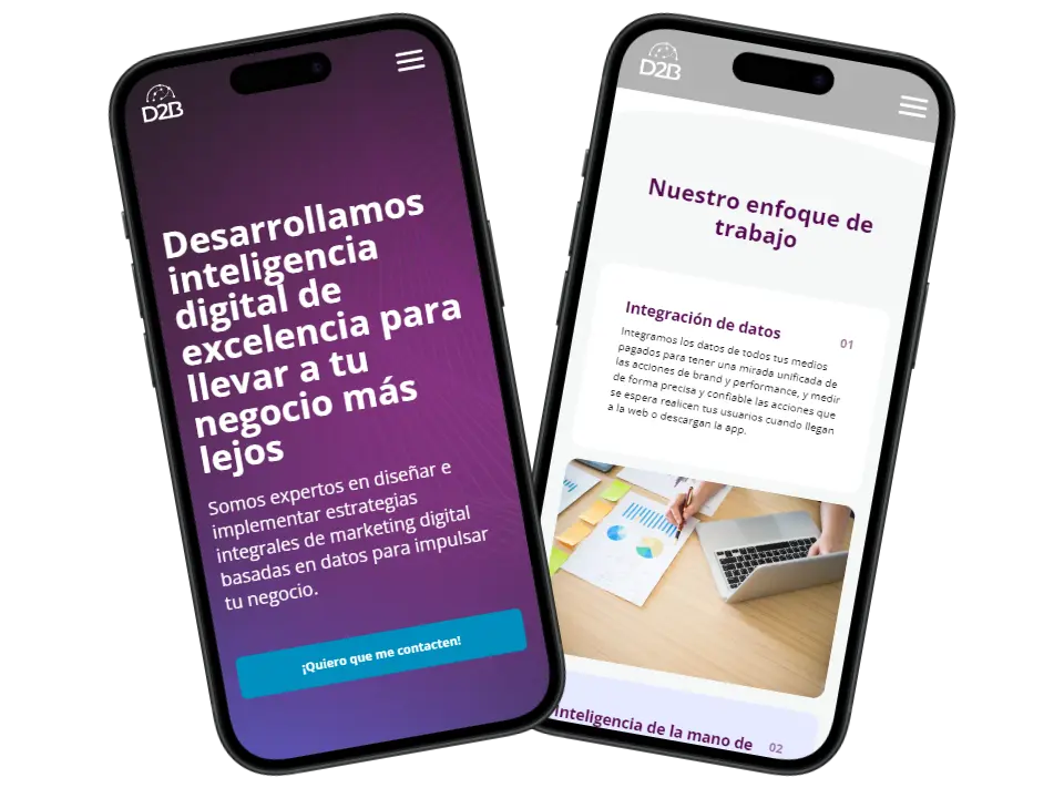 Imagen de proyecto D2B - Sitio web oficial